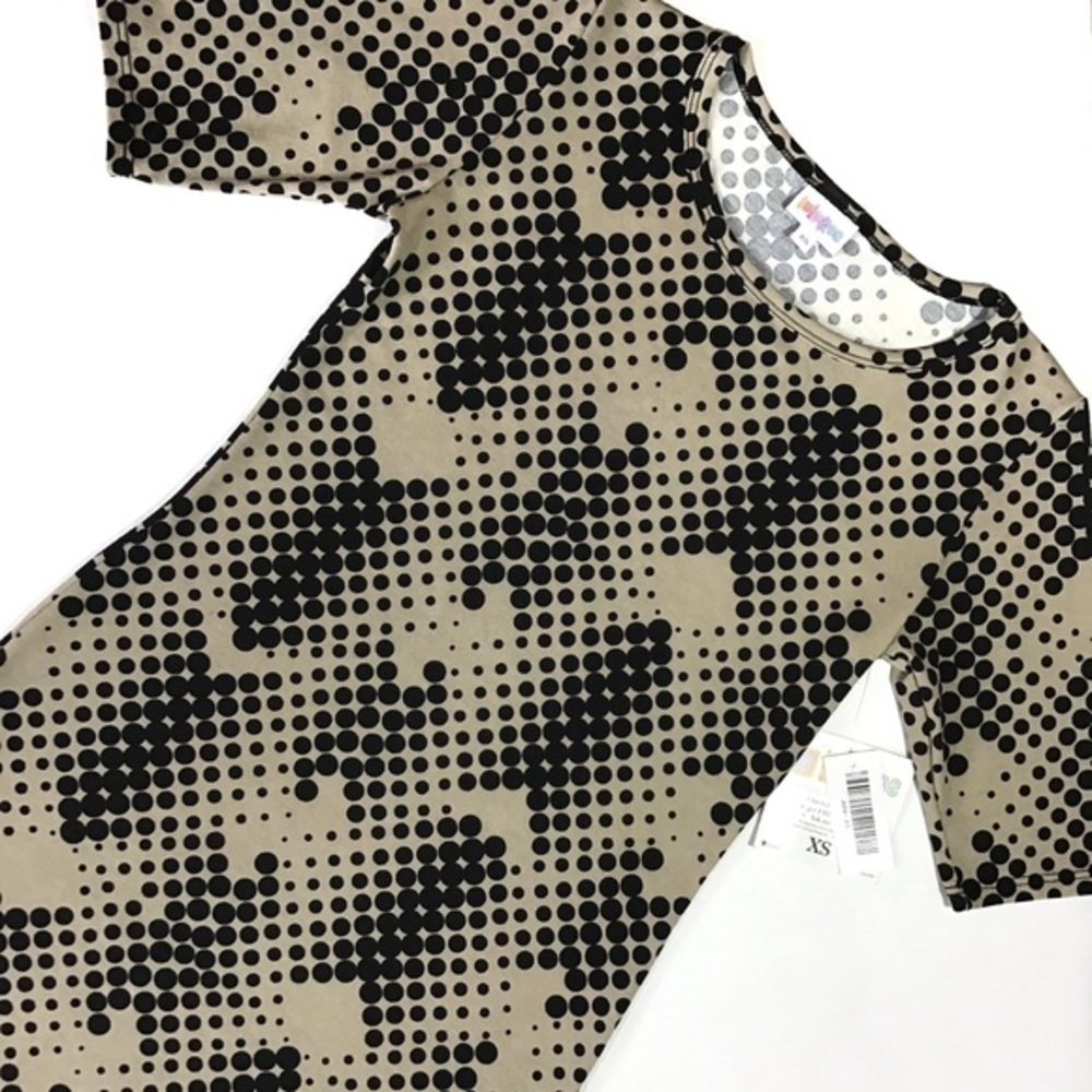Dress LuLaRoe Julia Tan & Black NWT
